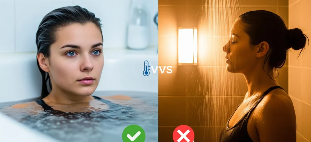 Hot Shower After Cold Plunge