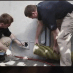 Air duct cleaning technician servicing home HVAC ducts in Thornton, Colorado for cleaner air and better indoor quality.