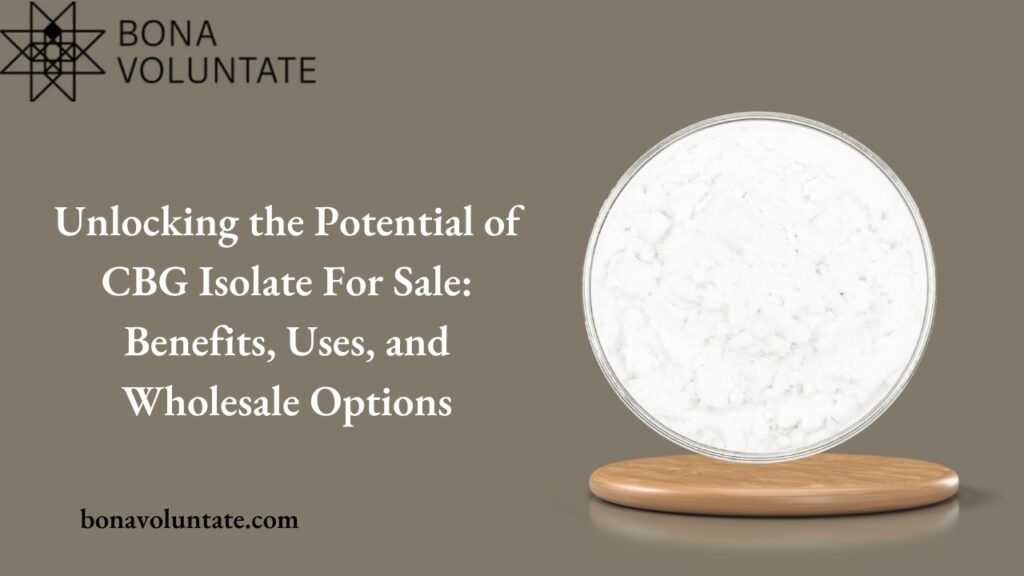 CBG Isolate For Sale