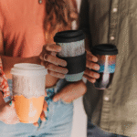 ceramic cup with lid