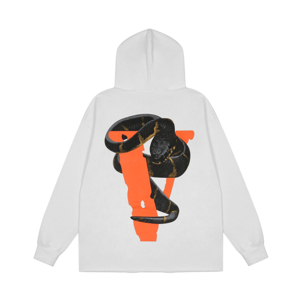 One Eye Snake Vlone Hoodie Black Back