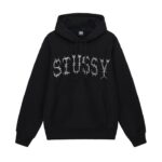 STUSSY BARB HOODIE BLACK