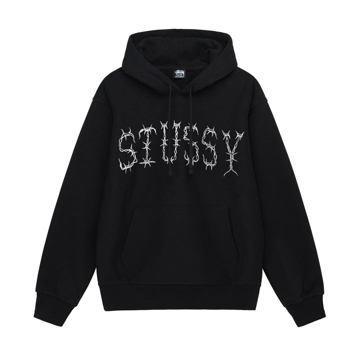 STUSSY BARB HOODIE BLACK