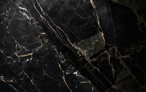 Black marble countertops
