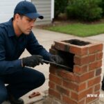 animal stuck in chimney