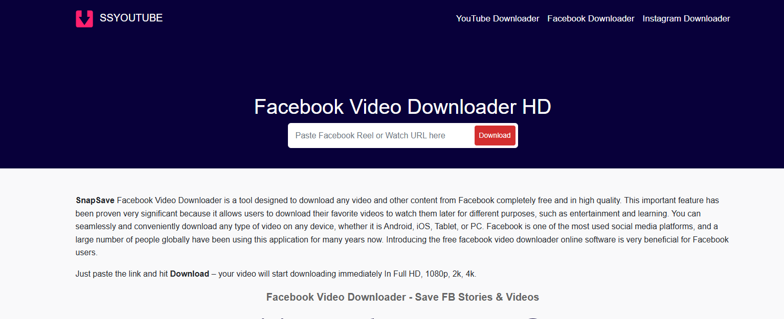 Facebook Video Downloader