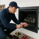 Gas fireplace repair
