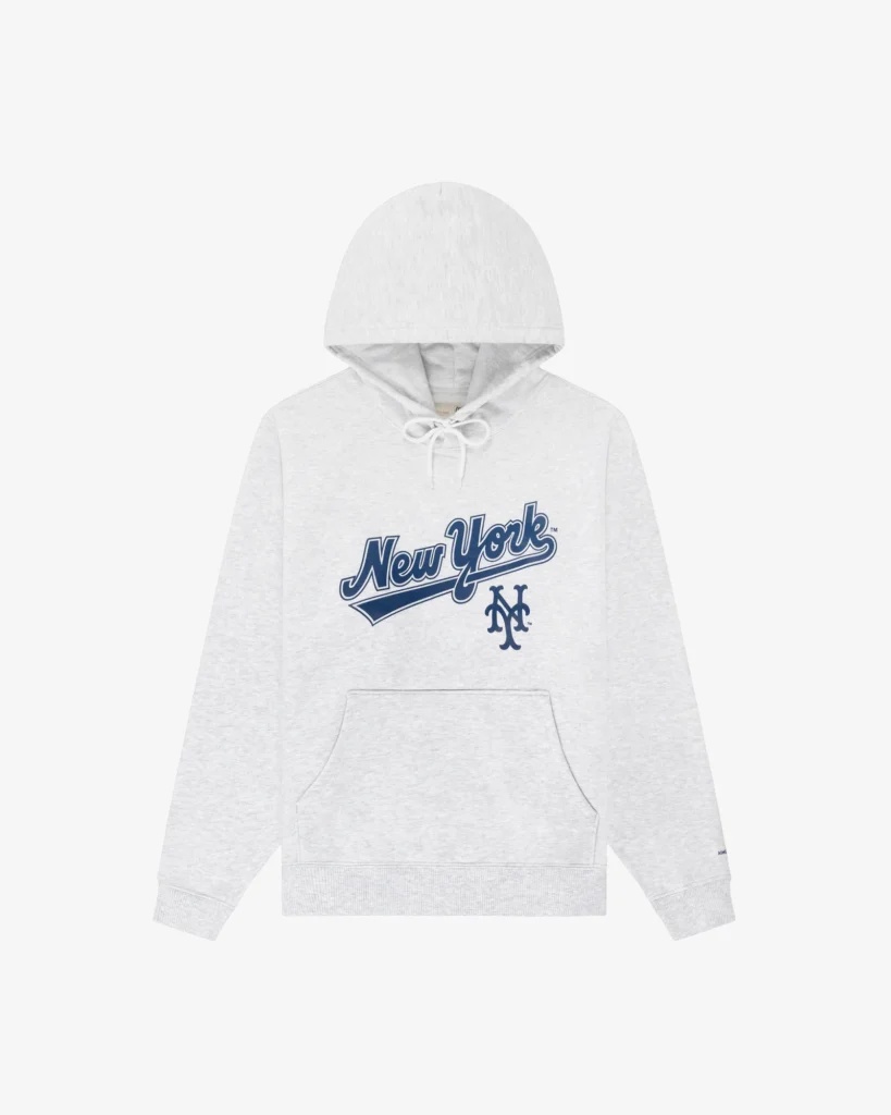 ALD – New York Mets Logo White Hoodie