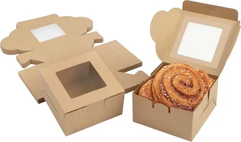 Pastry boxes with windows