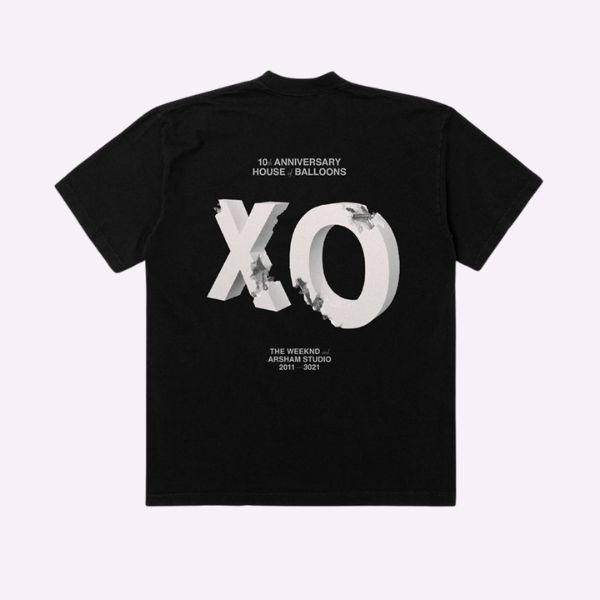 The Weeknd x Daniel Arsham House Of Balloons Eroded XO Tee